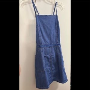 Spaghetti strap denim dress